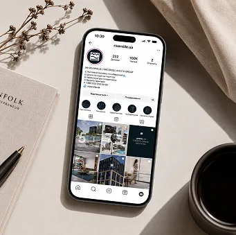 Дизайн Instagram для забудовника